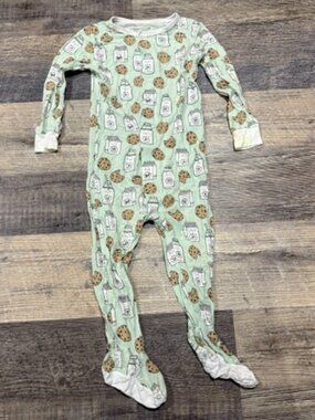 Magnetic Me 12-18 Months Footie Pajamas Cookies & Milk Print